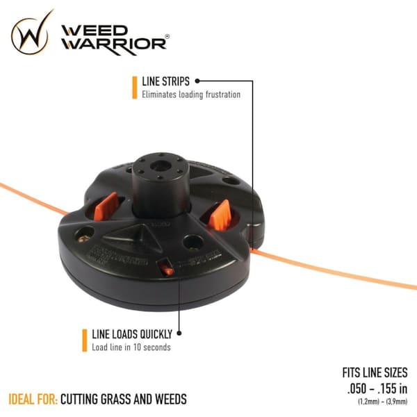 Weed Warrior Weed Warrior Universal Fit Push-N-Load 2 Line Residential Grade 0.095 in. D X 10.13 in. L Trimmer He - 17234