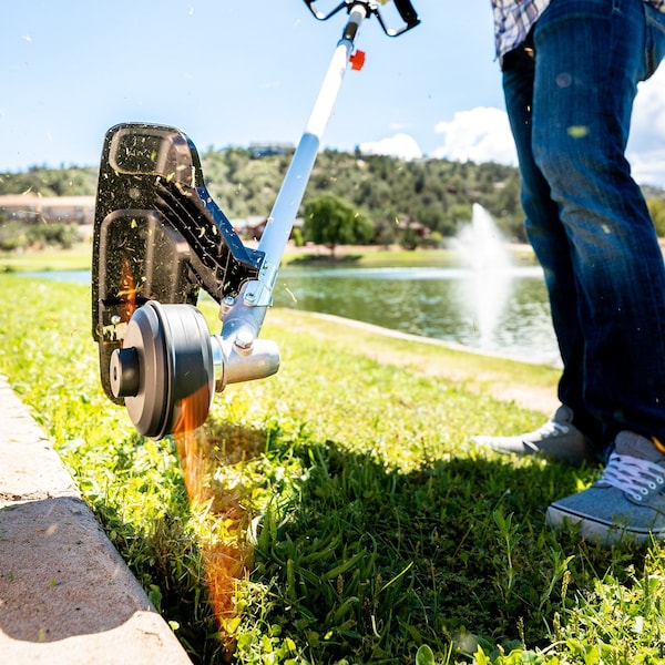 Senix 17.7-Inch 26.5 cc 4-Cycle Gas Powered String Trimmer, Straight Shaft, Dual .095 Line and Bump Feed - GTS4QL-L