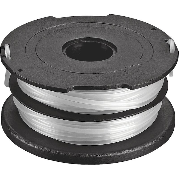 Black & Decker Dual Line Spool, 0065 in Dia, 40 ft L, White - DF-065