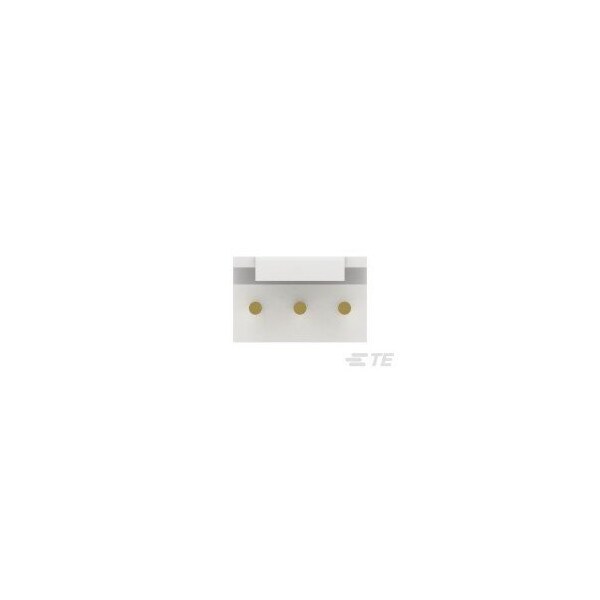 Conector de tarjeta de Te Connectivity, 3 contactos, 1 fila, macho, recto, paso de 0.156 pulgadas, terminal de soldadura - 3-641209-3