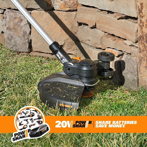 Worx 20V Power Share GT Revolution 12 in. Cordless String Trimmer, Tool Only - WG170.9