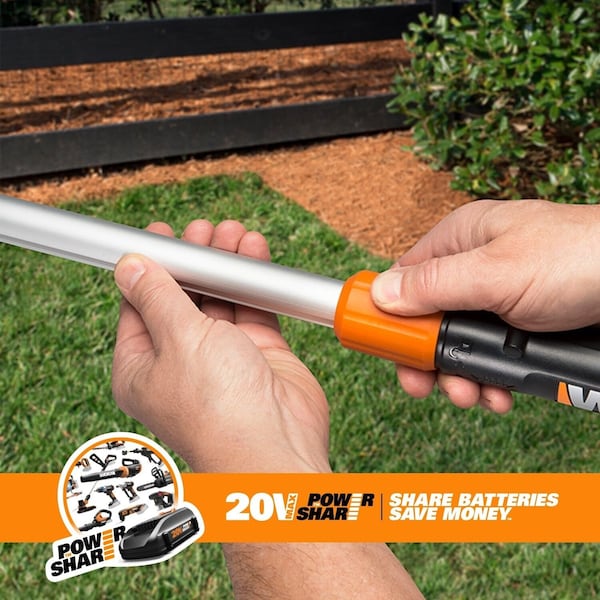 Worx 20V Power Share GT Revolution 12 in. Cordless String Trimmer, Tool Only - WG170.9