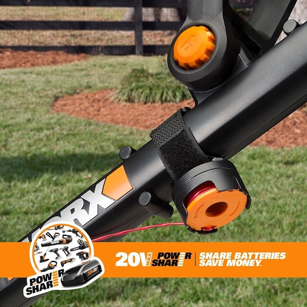 Worx 20V Power Share GT Revolution 12 in. Cordless String Trimmer, Tool Only - WG170.9