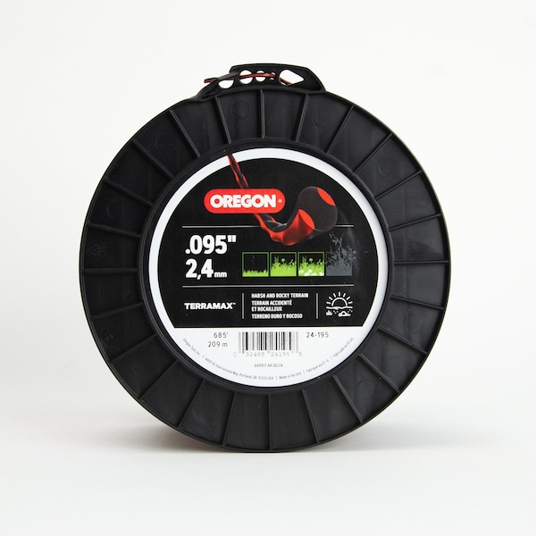Oregon Trimmer Line, TerraMax High Performance, Oval Twist .095, 3Lb Spool, 685 ft. - 24-195