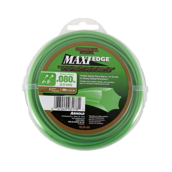Arnold Arnold Maxi Edge Commercial Grade .080 in. D X 40 ft. L Trimmer Line - WLM-80