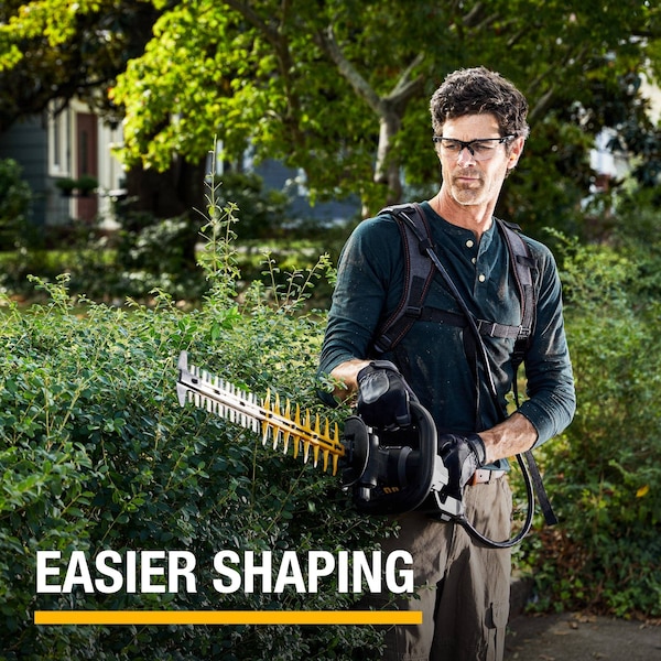 Caterpillar Cat 60V 25 in. Brushless 2-Speed Backpack Hedge Trimmer, 2.5ah Battery and Charger Included - DG620