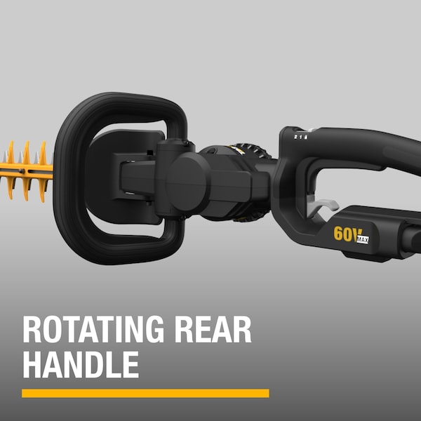 Caterpillar Cat 60V 25 in. Brushless 2-Speed Backpack Hedge Trimmer, 2.5ah Battery and Charger Included - DG620