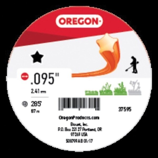 Oregon Trimmer Line, 0095 in Dia, 285 ft L, CoPolymer - 37595