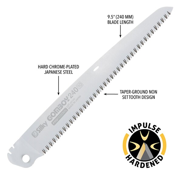 Silky Saws Silky Blade GOMBOY 240mm Medium Teeth - 122-24