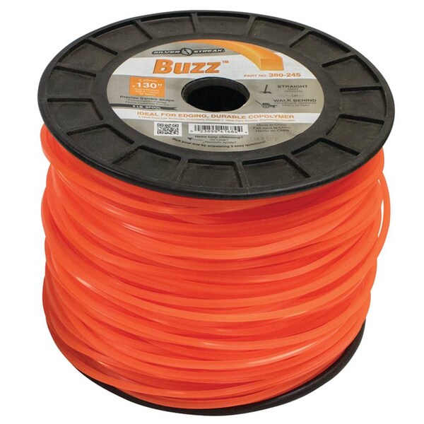 Stens New 380-431 Ninja Trimmer Line For Approximate Length 1215 Ft., Color Gray, Diameter 0.080 In. - 380-245