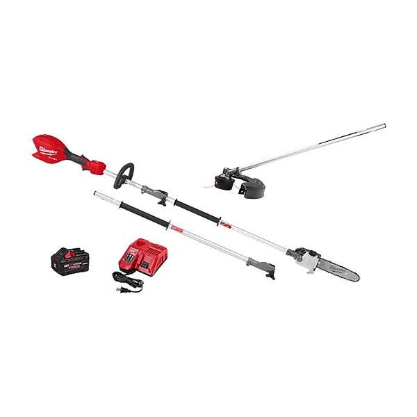 Milwaukee Tool M18 FUEL PoleSaw + QUIKLOK StringTrimmer - 3016-21PS,49-16-2717