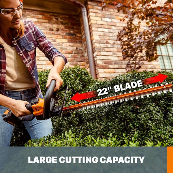 Worx Power Share 20V Cordless Grass Trimmer, Hedge Trimmer, and Blower Combo, Batteries Charger Included - WG931