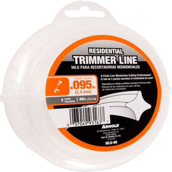 Arnold Arnold Residential Grade .095 in. D X 40 ft. L Trimmer Line - WLS-95