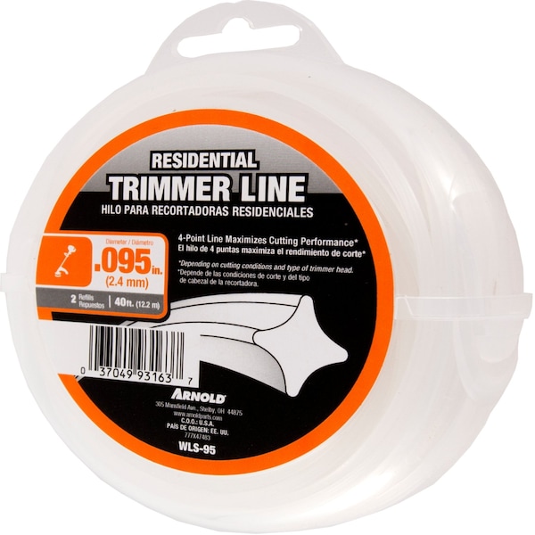 Arnold Arnold Residential Grade .095 in. D X 40 ft. L Trimmer Line - WLS-95