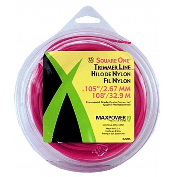 Maxpower Precision Parts Maxpower Precision Parts .105in. x 100ft. Square One Trimmer Line  332205 - 332205
