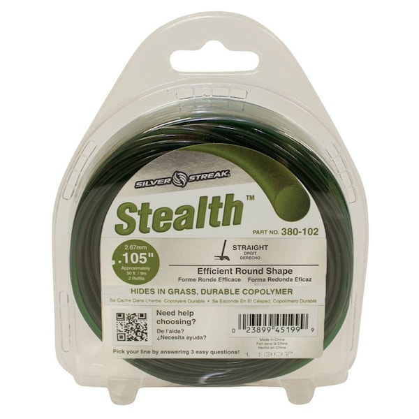 Stens Stealth Trimmer Line - .105 30' Clam Shell; 380-102 - 380-102