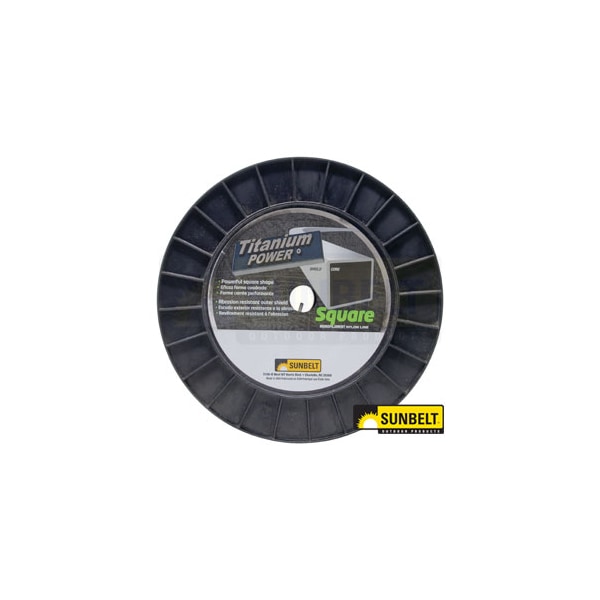 A & I Products Titanium Power Trimmer Line, .105" square 8" x8" x7.2" - A-B145105