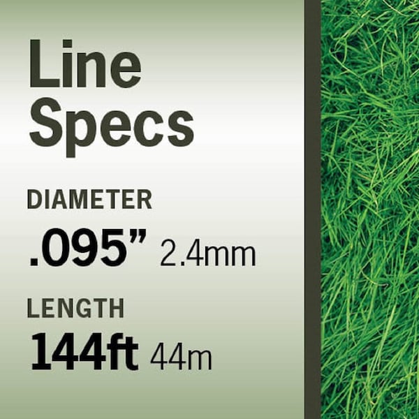 T Terre Commercial Grade .095 inch Round Trimmer Line 1/2 lb. Quality Trimmer String Line Length 144 ft. - 5720005095
