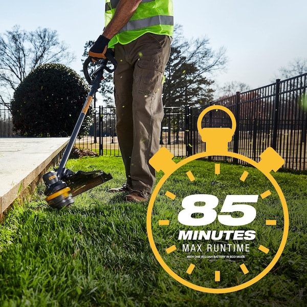 Caterpillar Cat 60V 15 in. Brushless Line Trimmer with Dual Line Bump Feed Head, Tool Only - DG610.9