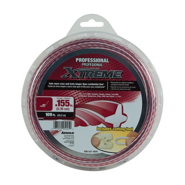 Arnold Arnold Xtreme Professional Grade 0.155 in. D X 109 ft. L Trimmer Line - 490-031-0041