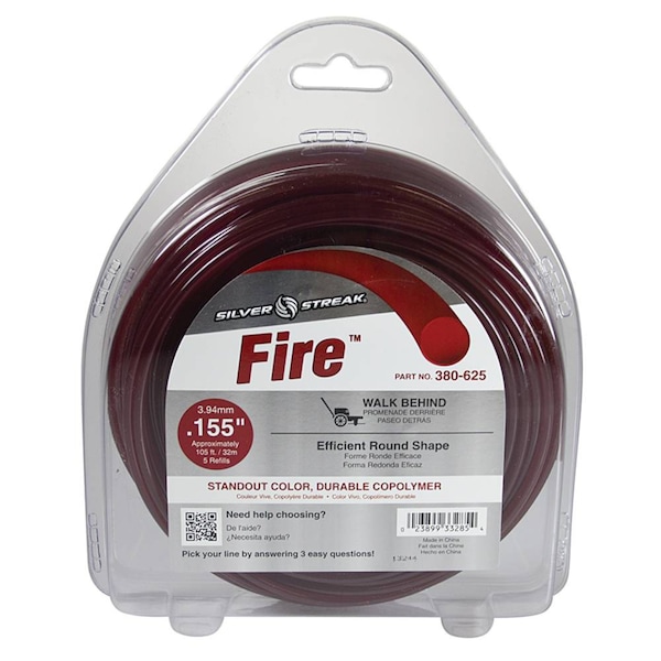 Stens Trimmer Line The Fire 105' .155" Stihl Husqvarna Craftsman 380-625 - 380-625