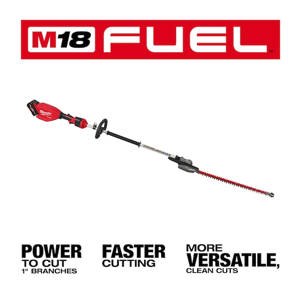 Milwaukee Tool Cordless Battery-Powered Hedge Trimmer Kit, Double-Sided 24 in L Blade - 3012-21