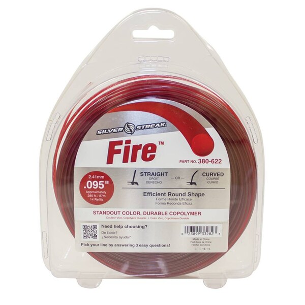 Stens Silver Streak Fire Trimmer Line For .095 1 Lb. Donut 380-622 - 380-622