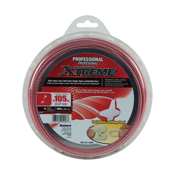 Arnold Arnold Xtreme Professional Grade 0.105 in. D X 165 ft. L Trimmer Line - 490-031-0039