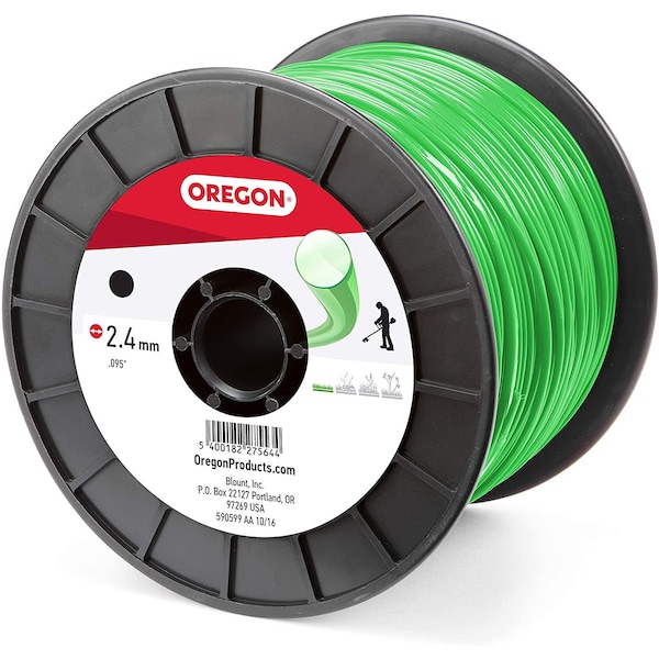 Oregon Oregon Trimmer Line, Green, Round, .095" by 866', 3Lb Spool - 69-365