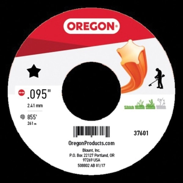 Oregon Trimmer Line, 0095 in Dia, 855 ft L, CoPolymer - 619776/37601
