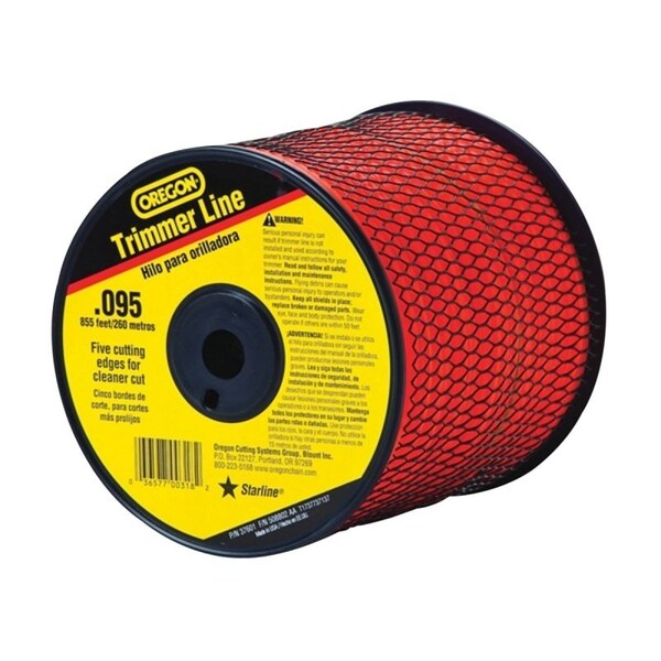 Oregon Trimmer Line, 0095 in Dia, 855 ft L, CoPolymer - 619776/37601