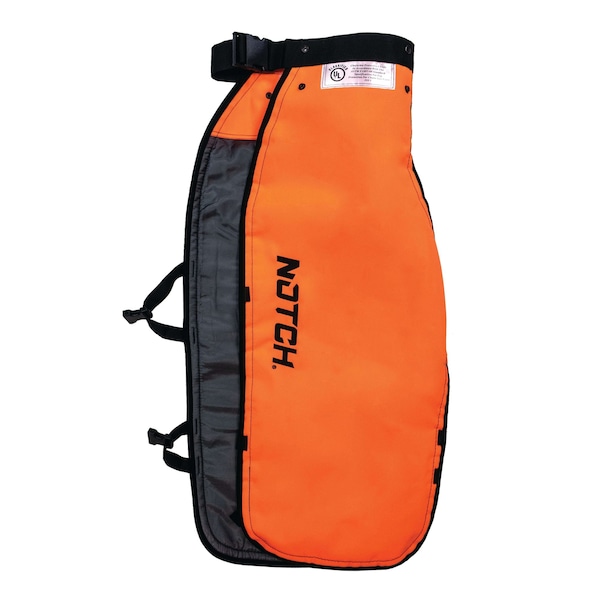 Notch Equipment Apron Style Chainsaw Chaps, Large, High-Visiblity Orange, Type A, 28-46 in Waist, 36 in Outseam - CCHAPR-L