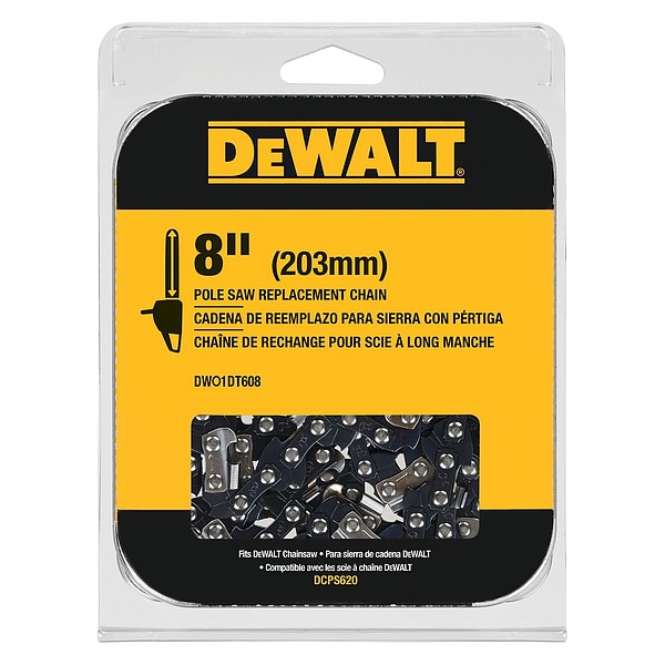Dewalt Replacement Chain, 8"L, 0.043"ga., 34 Links - DWO1DT608