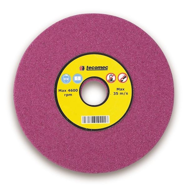 Tecomec Grinding Wheel 3/16" Chainsaw Chain Sharpening, 5-3/4" X 7/8" X 3/16", Ruby, 60 Medium Grit - 1150030