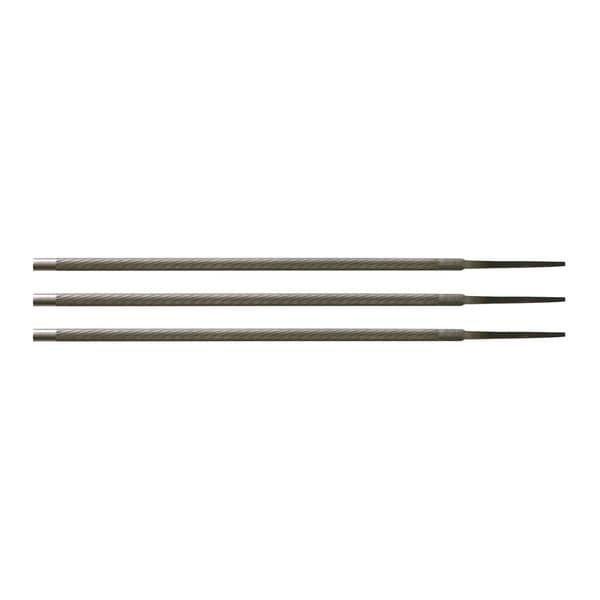 Crescent Nicholson 5/32" x 8" Round Knurl Cut Chainsaw File - 3 Files per Bag - 02228B