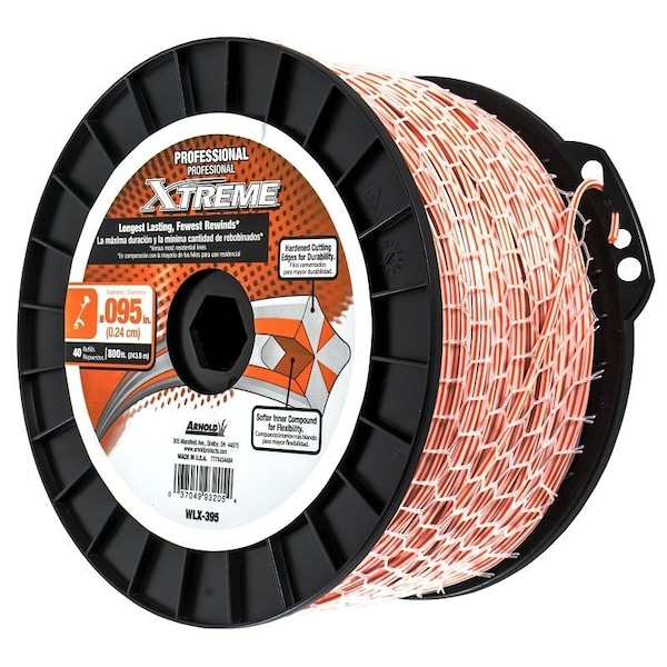 Arnold Xtreme Arnold Xtreme Professional WLX-395 Trimmer Line Spool, 0.095 in Dia, Monofilament - WLX-395