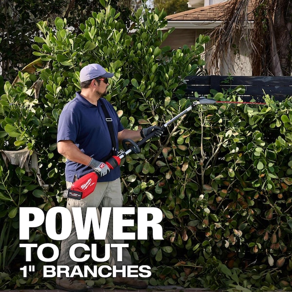 Milwaukee Tool Cordless Battery-Powered Hedge Trimmer, Double-Sided 24 in L Blade - 3012-20