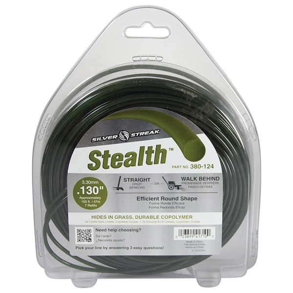 Stens Silver Streak Stealth Trimmer Line Fits .130 1 Lb. Donut 380-124 - 380-124