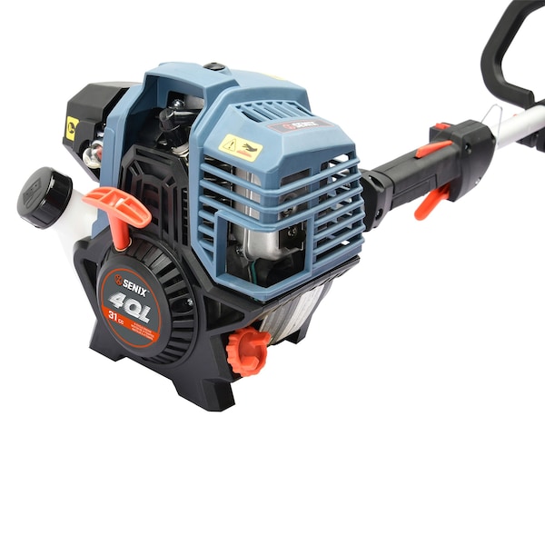 Senix 17.7-Inch 31 cc 4-Cycle Gas Powered String Trimmer, Straight Shaft, Dual .095 Line and Bump Feed - GTS4QL-M2