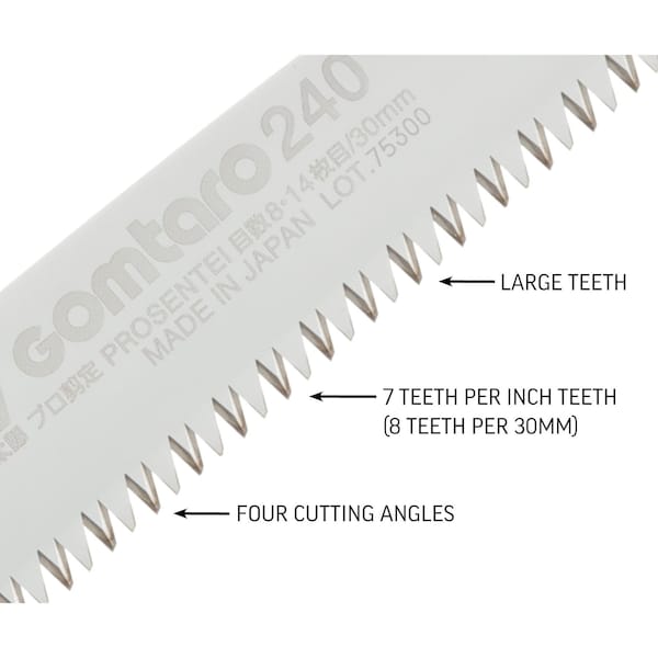 Silky Saws Silky Blade GOMTARO 240mm Pro-Senti Dual Teeth - 109-24