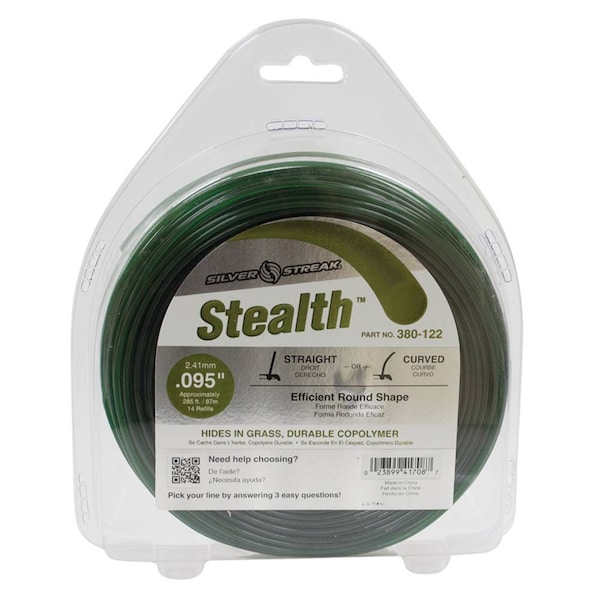 Stens Silver Streak Stealth Trimmer Line Fits .095 1 Lb. Donut 380-122 - 380-122