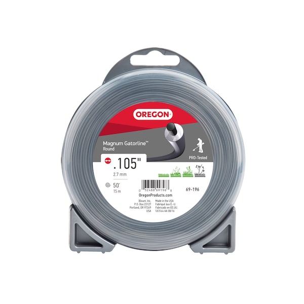Oregon Magnum Gatorline Round Trimmer Line, .105" by 50' Donut - 69-196