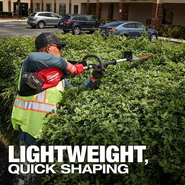 Milwaukee Tool Cordless Battery-Powered Hedge Trimmer Kit, Double-Sided 20 in L Blade - 3043-21