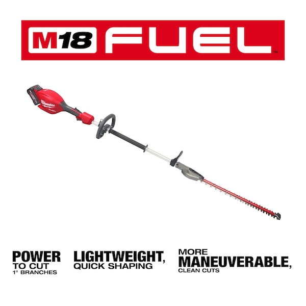 Milwaukee Tool Cordless Battery-Powered Hedge Trimmer Kit, Double-Sided 20 in L Blade - 3043-21