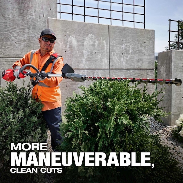 Milwaukee Tool Cordless Battery-Powered Hedge Trimmer Kit, Double-Sided 20 in L Blade - 3043-21