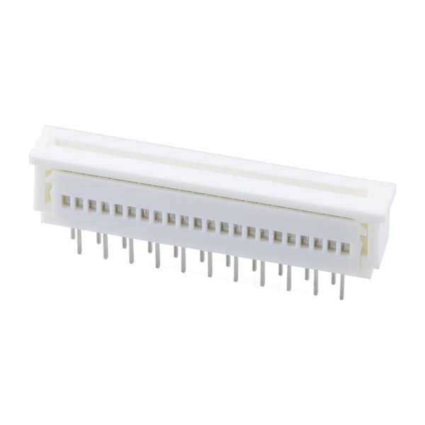 Conector Ffc/Fpc de Molex, 22 contactos, 1 fila, hembra, recto, paso de 0.049 pulgadas, terminal de soldadura - 39532225