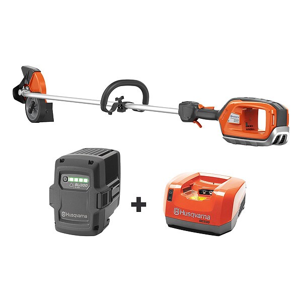 Husqvarna Curved Edger with Battery/ Charger - 525IECS+BLI300+QC330