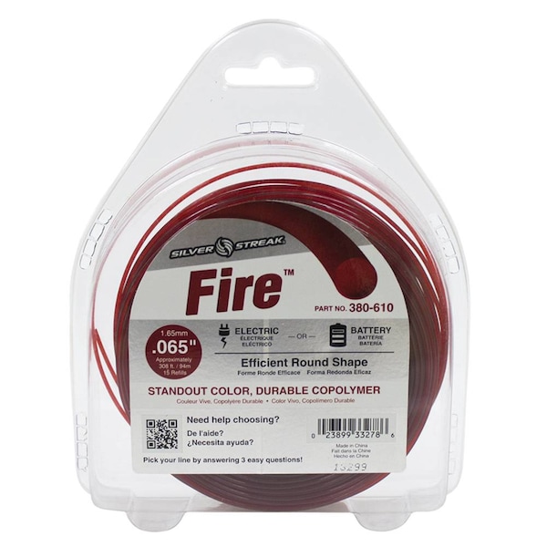 Stens Fire Trimmer Line - .065 1/2 Lb. Donut, Length 308'; 380-610 - 380-610