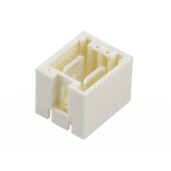 Conector de placa Molex, 2 contactos, macho, recto, terminal de soldadura, ranura guía, aislador natural - 919990478