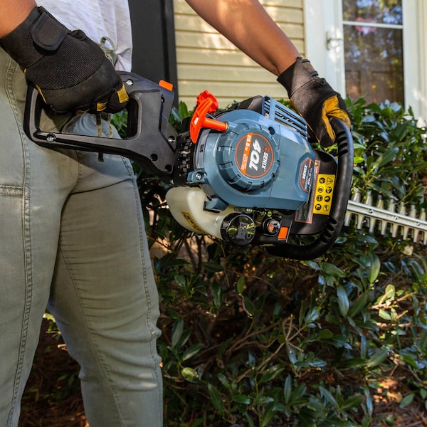 Senix Gas Hedge Trimmer, 9.45 in L 26.5 cc 4-Cycle Gas - HT4QL-L
